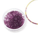 Acheter au détail 3 g perles Miyuki délica violet à enfiler à un fil un clou perlé en breloque, chaine serpent ou cordon fin