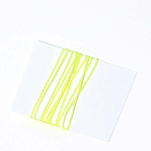 Buy 2 meters of very thin neon yellow Cord - polyester 0.5 mm for cord or macramé jewelry