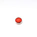 Acheter en gros 1 pendentif argent 14x11x5 mm, Trou: 2 mm et verre à facettes rouge avec contours argentés
