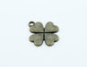 Achat breloque pendentif trèfle bronze 22,5mm création de bijoux