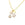 Beads wholesaler 1 Charm Jewel Pendant Seris Brass Gold Plated 18K and Little Light Pink Faceted Glass, 11x8.5x4 mm, Hole: 1 mm,