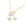 Beads wholesaler 1 Charm Jewel Pendant Settis Brass Packed Gold 18 K and Pink Crystal Faceted Glass, 11x8.5x4 mm, Hole: 1 mm,