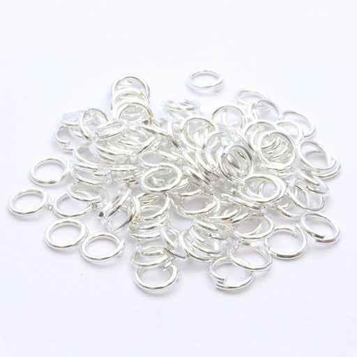 Buy x110 very open silver rings - 5mm - jewel primers for chain junction charms or clasps