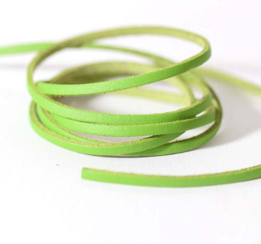 Buy 2 meters suede imitation green leather 3mm - Swedish cord in coupon 2 meters