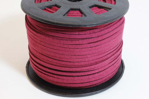 Buy 2 meters suede cherry pink 3mm - 2 metre coupon cord