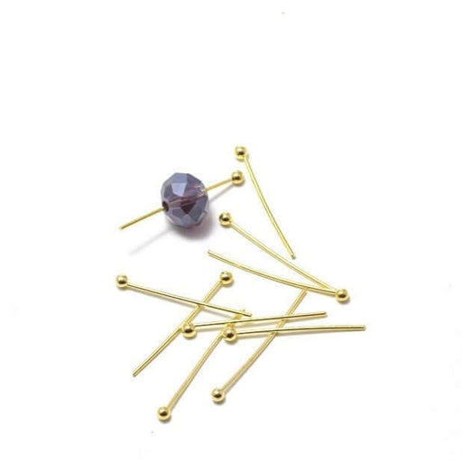 Vente 40 clous perlé dorés 20 mm apprèt bijoux pour perles