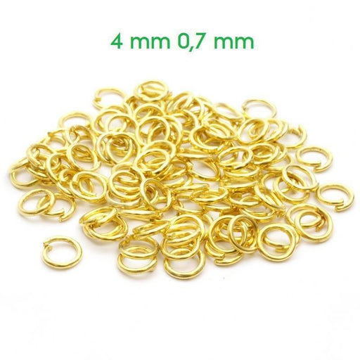 Buy 200 golden open rings - 4.5mm