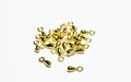 Achat au détail 20 perles gouttes larmes dorées 3x7mm apprèts bijoux
