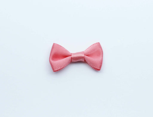 Buy 2 knots in satin coral fabric 3 cm