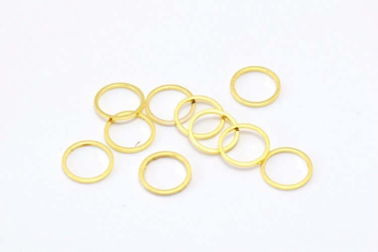 Vente 20 anneaux dorés connecteurs laiton or 10 mm 1 mm apprèt bijoux