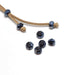 Vente 10 Perles Rondes à Facettes en Verre Bleu 8x5mm