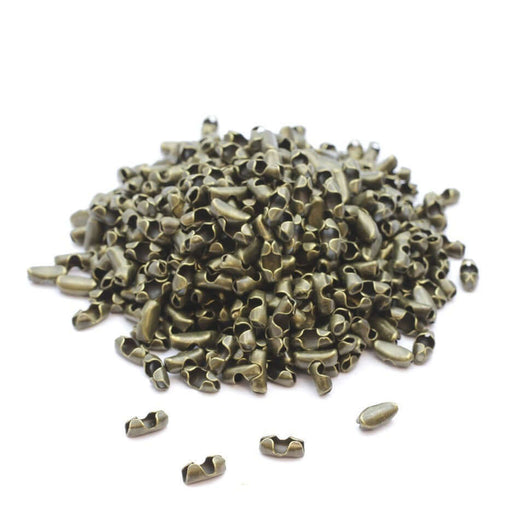 Buy 100 clasp connectors bronze ball chain 1mm to 1.5mm - batch of 100 connectors