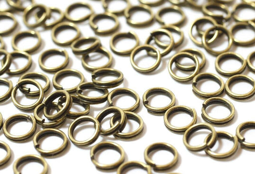 Acheter en gros 200 anneaux doubles bronze ouverts 5mm
