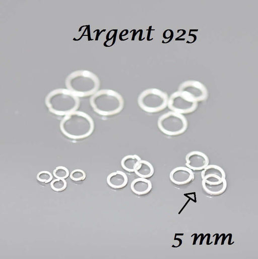 Buy 10 Rings Silver Plated 925 Open X10 - 5 mm - Jewelry Family for the Chain Junction Charms or Clasps