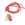 Beads wholesaler Necklace pen pompon in red suede kit. 70 cm to ride in a hand