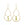 Beads wholesaler Matte gold earring and green pompom
