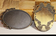 Vente support cabochon pendentif dessiné cameo ovale bronze 50x33mm