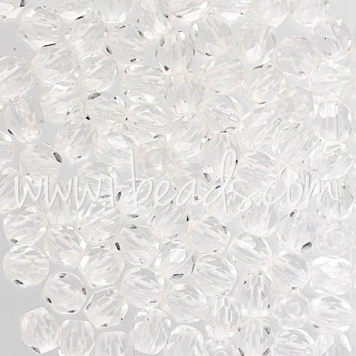 Buy Faceted beads of bohemian crystal 4mm (100)