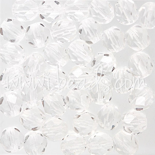 Buy Faceted beads of bohemian crystal 6mm (50)