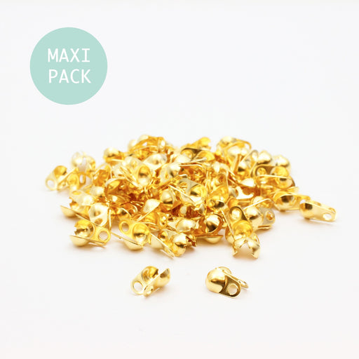 Buy Calottes X100 Golden 3mm Ball Chain - Maxi Pack - Jewelry Design