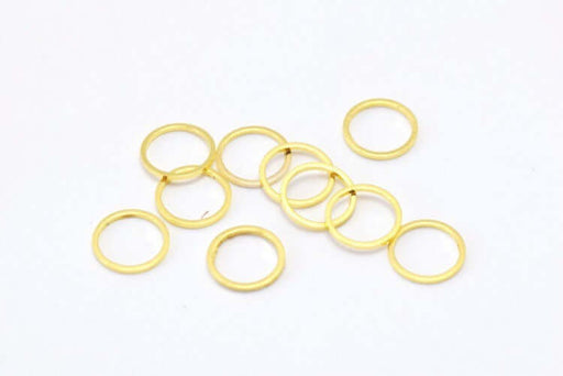 Acheter 10 anneaux dorés connecteurs laiton or 10 mm 1 mm apprêt bijoux