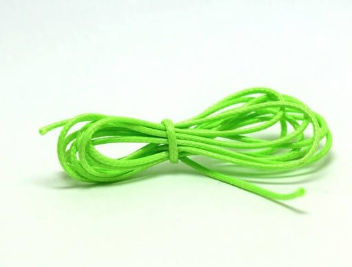 Buy 1 M Bright green cord neon in waxed polyester 1 mm
