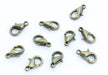 Creez avec Fermoir mousqueton bronze 10mm : lot de 10 | Fermoir bracelet