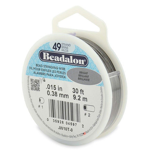 Buy Beadalon Fil Càâ ¢ ble 49 brins brillant 0.38mm, 9.2m (1)