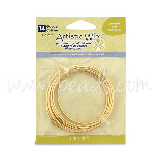 Buy Copper Thread Artistic Wire 1.6mm Golden 3m (1)