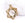 Retail Medal Charm Pendant Flower Sun Openwork Golden Stainless Steel - 25mm (1)
