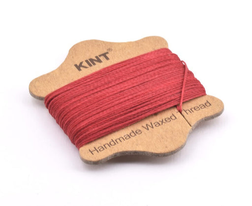 Buy Twisted Nylon Cord Eight Brazilian Red Indian Red 0.65mm - 20m Coil (1)
